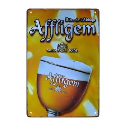 placa metal affligem