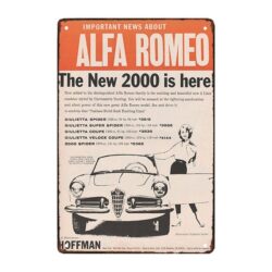 placa metal alfa romeo 1