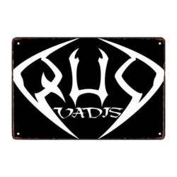 placa de metal vieja quo vadis