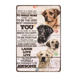 animales placa de metal