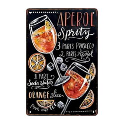 placa metal aperol spritz 1
