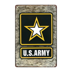 placa militar de metal