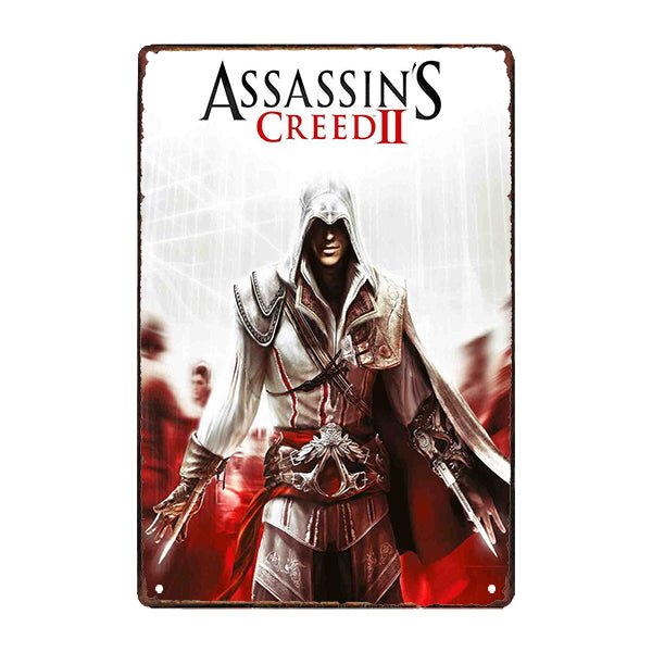 placa metal assassins creed placa metal assassins creed