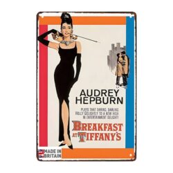 audrey hepburn placa de metal