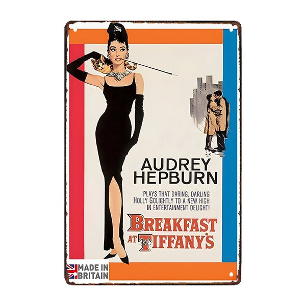 audrey hepburn placa de metal audrey hepburn placa de metal
