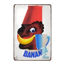 placa metal banania 1998
