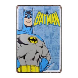 placa de metal batman 1