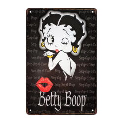 placa de metal betty boop