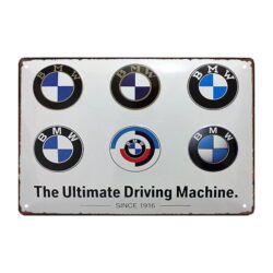 bmw placa metalica