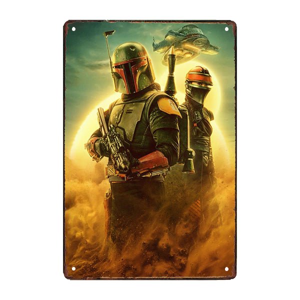 placa de metal boba fett placa de metal boba fett