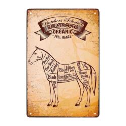 placa metal carniceria chevaline