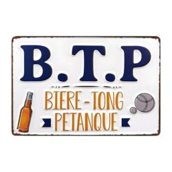 placa metal btp