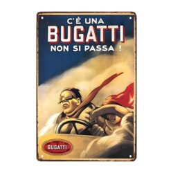placa metal bugatti
