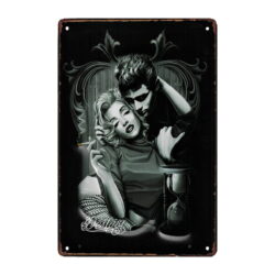 placa de metal burt monroe