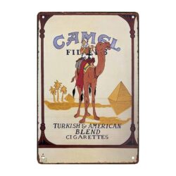 placa metal camello 1