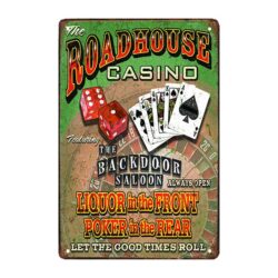 placa casino metal