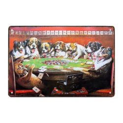 placa de metal para perro vintage