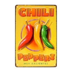 chiles en plato de metal