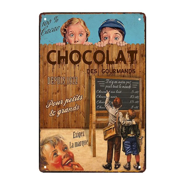 plato de metal chocolate plato de metal chocolate