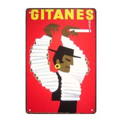 placa de cigarrillo de metal