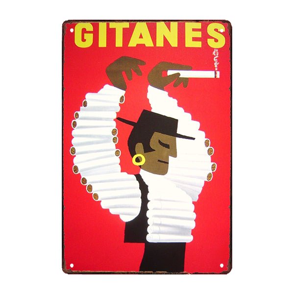 placa de cigarrillo de metal placa de cigarrillo de metal