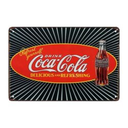 placa metal coca cola 2007