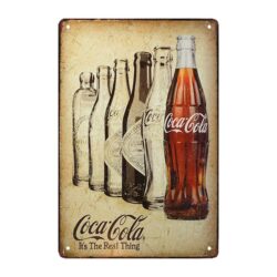 plato de coca cola metal