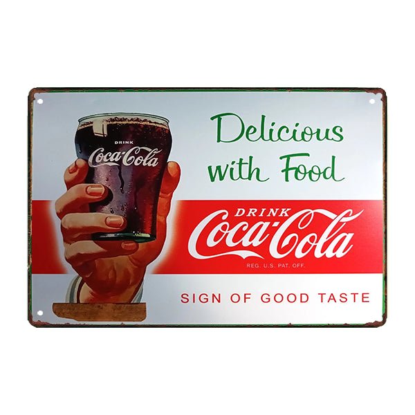 plato refrescante delicioso coca cola metal plato refrescante delicioso coca cola metal