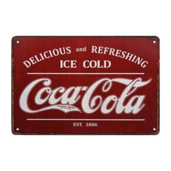 placa metal cocina coca cola