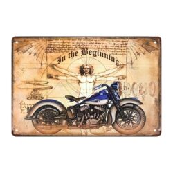 placa metal moto