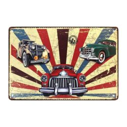 placa metal deco auto