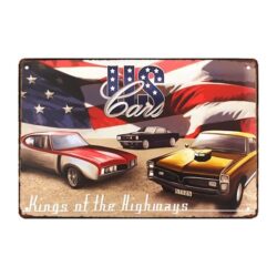 placa metal decorativa para automovil