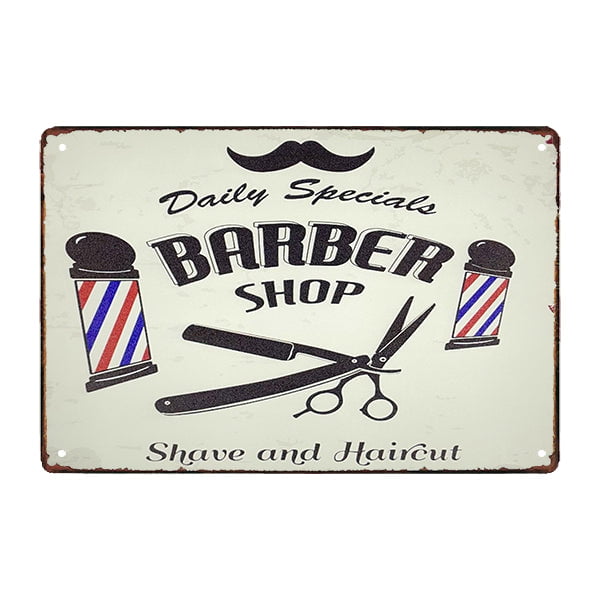 placa metal deco barberia barberia placa metal deco barberia barberia