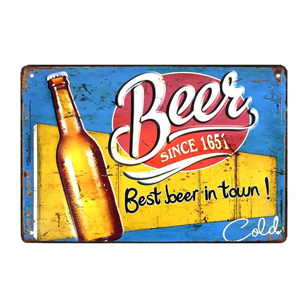 plato cerveza metal deco plato cerveza metal deco