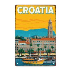 placa metal deco croacia
