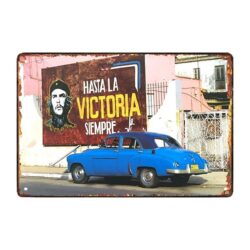 placa metal deco cuba