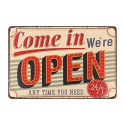 placa metal deco cocina vintage 1