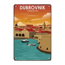 placa metal deco dubrovnik