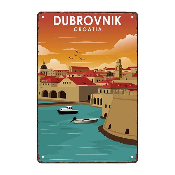 placa metal deco dubrovnik placa metal deco dubrovnik