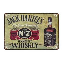 placa metal deco jack daniels