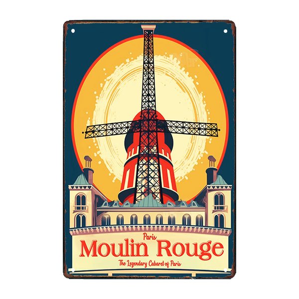 placa metal deco moulin rouge placa metal deco moulin rouge
