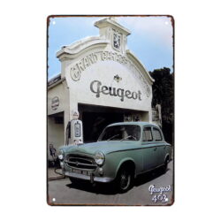 placa metalica deco peugeot