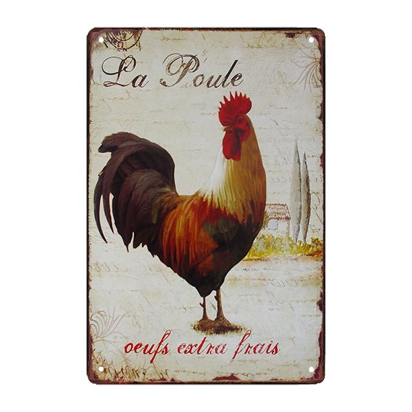 placa metal deco gallina 1 placa metal deco gallina 1