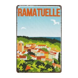 placa metal decorativa ramatuelle