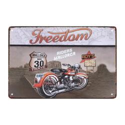 placa metal deco vintage moto 1