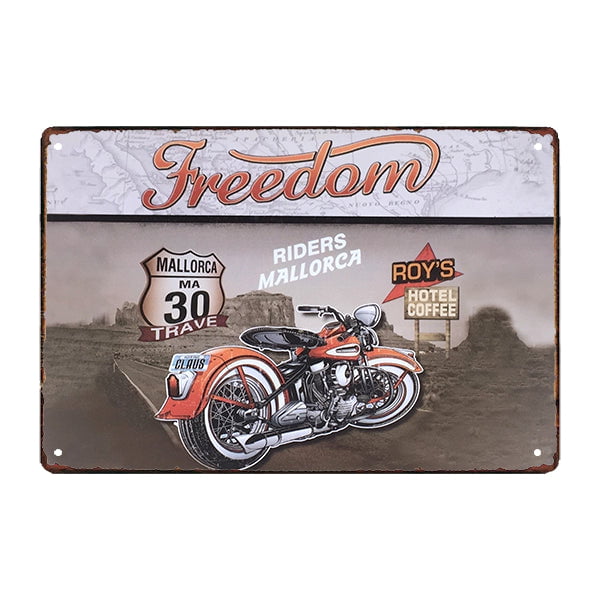 placa metal deco vintage moto 1 placa metal deco vintage moto 1