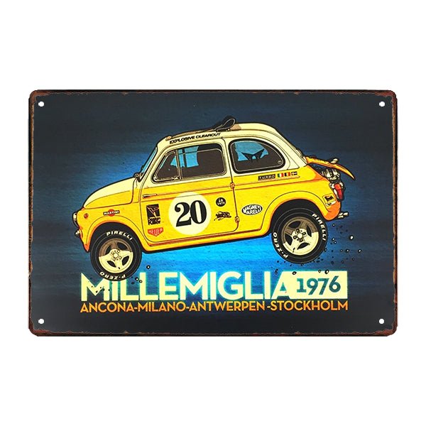 metal deco vintage placa de pared coches racing metal deco vintage placa de pared coches racing