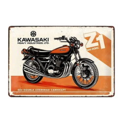 decoracion de placas de metal kawasaki