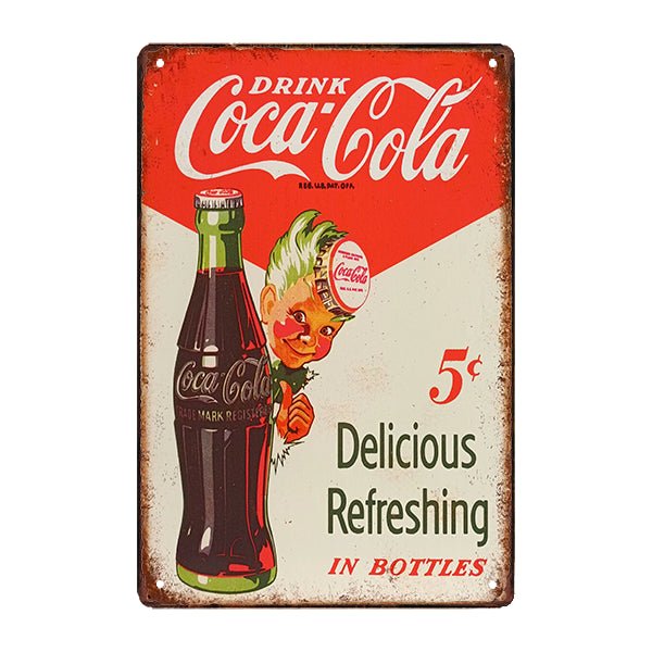 placa metalica decorativa coca cola placa metalica decorativa coca cola