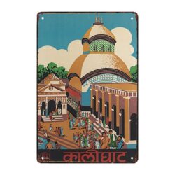placa metal decorativa india 1
